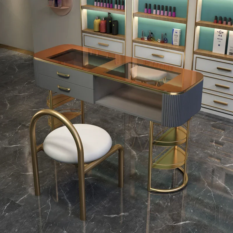 

Aesthetic Tables Manicure Table for Gel Nails Nail Supplies Equipment Professional Salon Furniture Mesa De Canto Hair Folding