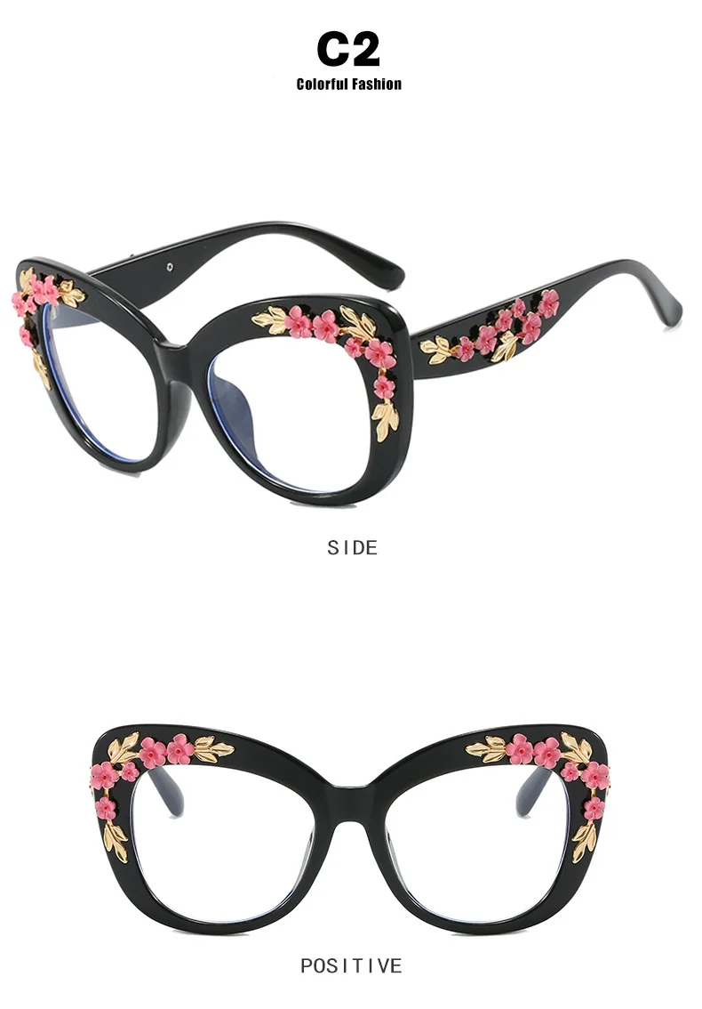 Modische Übergroße Cat-Eye-Sonnenbrille für Damen und Herren Markendesign Trendige Party-Outdoor-Reise-Straßenfotografie-Brille Unisex UV400 – Detail 7