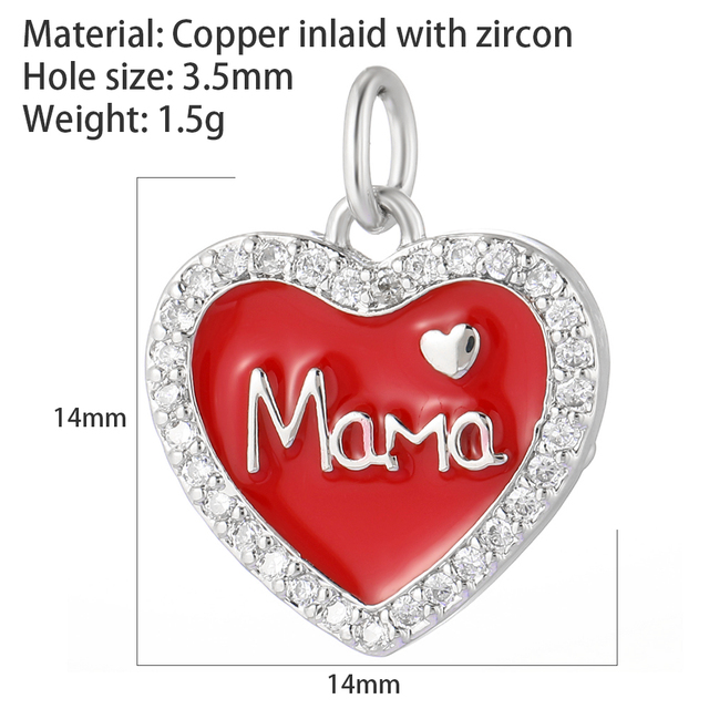 Heart Love Pendant Charms Diy Earrings Necklace Bracelet Make Charms for Jewelry Making Supplies Accessories Evil Blue Eye