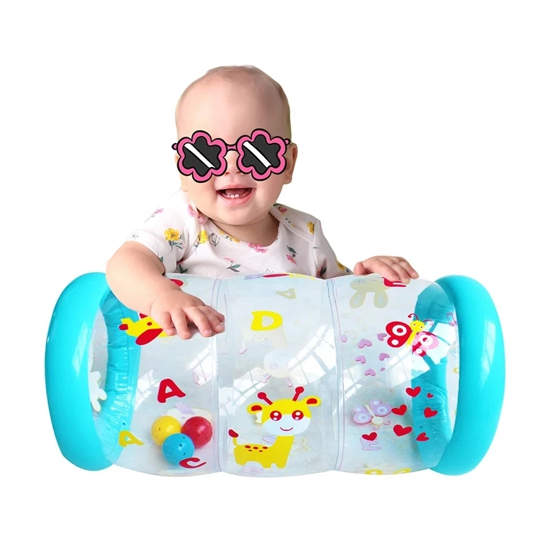 

Baby Toys Toddlers PVC Inflatable Roller Learning Crawling Standing Early Learning Educational Rattle Newborn Toys 0 12 Months