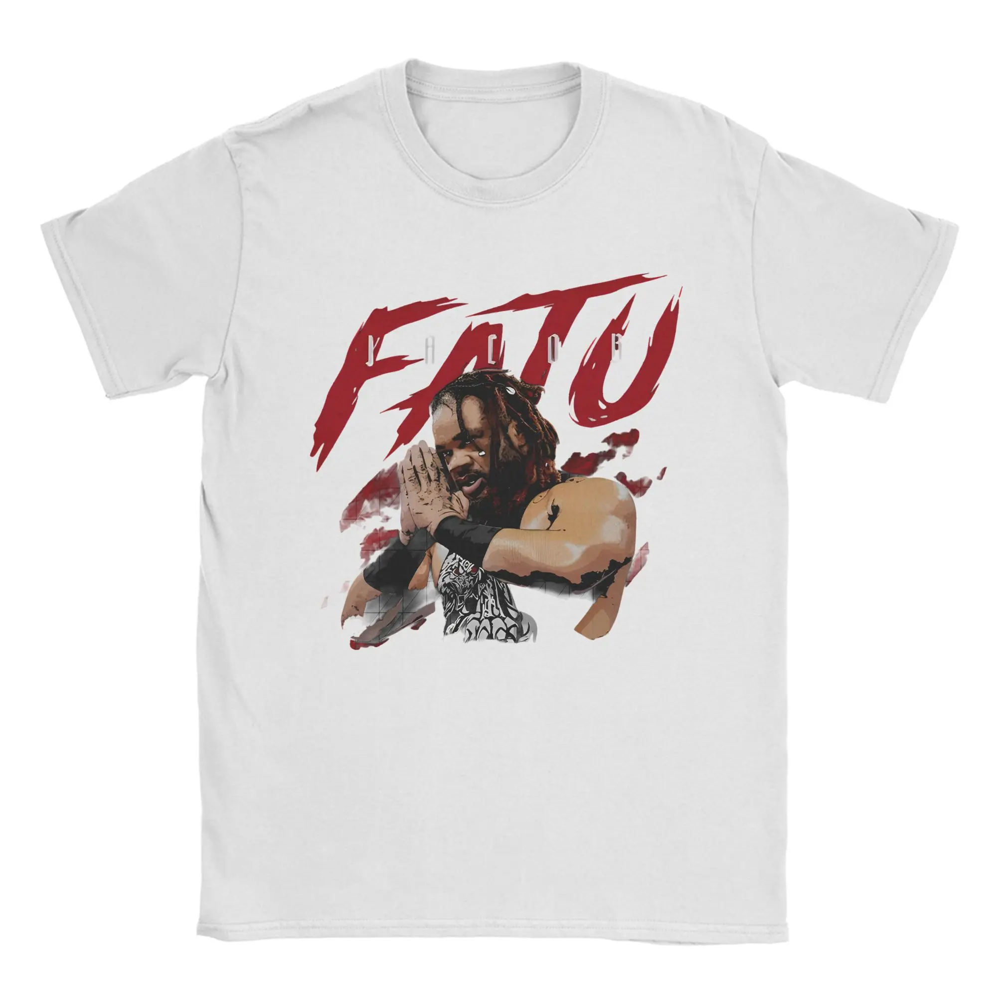 Unisex Jacob Fatu Grunge Style Cotton T-Shirt - Cool Short Sleeve Round Collar Tee