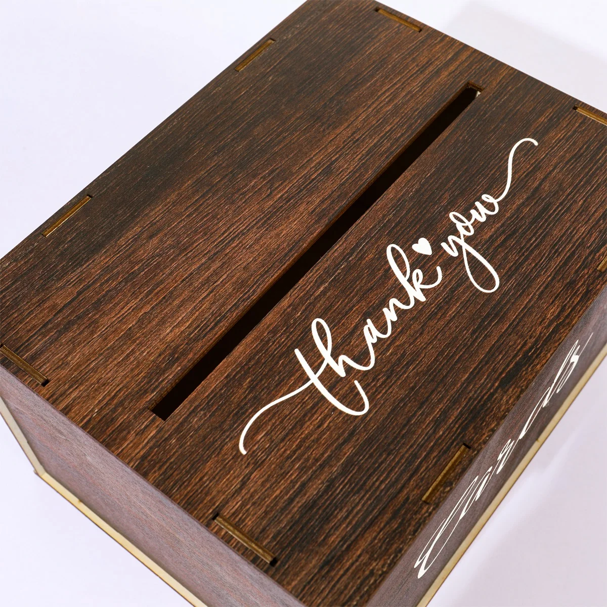 Wooden Wedding Invitation Card Drop Box Acrylic Easy Assemble Sign for Wedding Reception Graduation Birthday Party Baby Shower Wooden Gift Card Boxes Wedding Place Cards