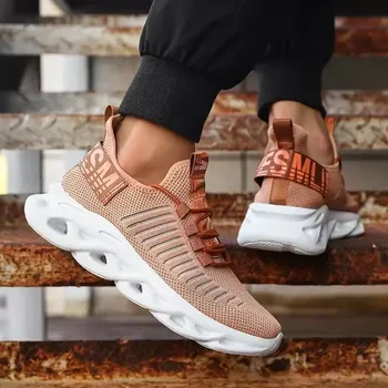 أحذية رياضية رجالية للصيف خفيفة الوزن قابلة للتنفس شهادة جديدة حذاء تدريب برباط أحذية رياضية خارجية أنيقة 4