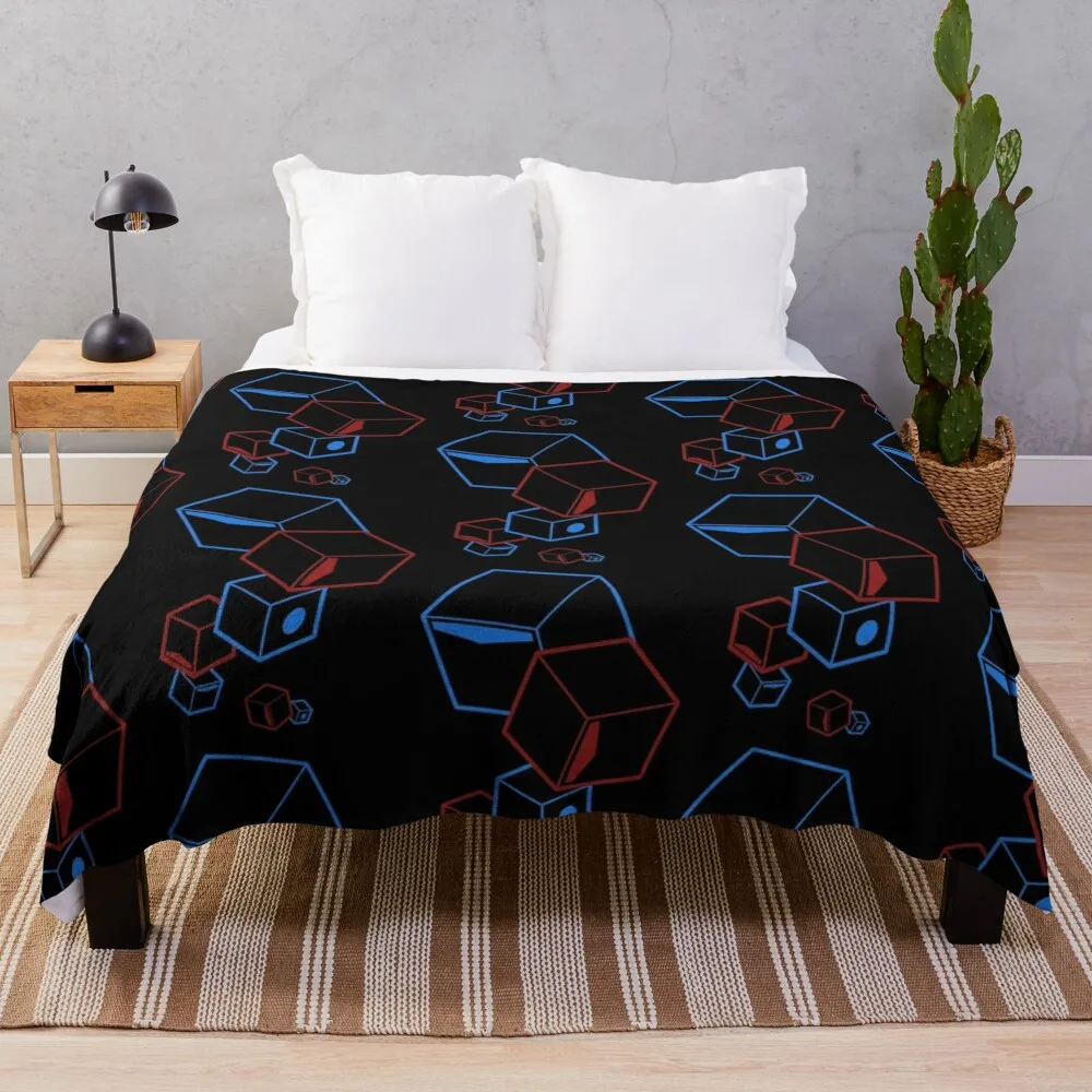 Beat Saber-Floatin Blocks-Coperta Nera Per Letti Invernali Per Bambini Coperte Decorative Polari