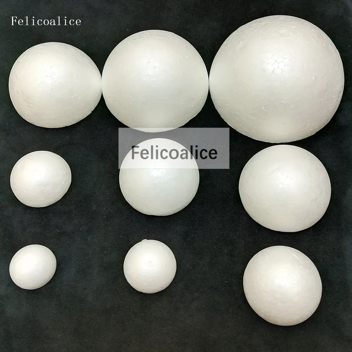 6 Piece (6 Inch) Half Round Foam Styrofoam Polystyrene Ball - Painting  Drawing