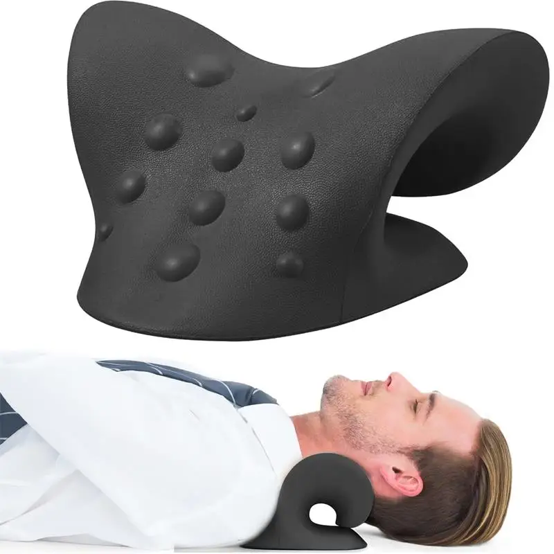 Neck pillow neck and shoulder massager Neck and Shoulder Relaxer Cervical Traction Device Cervical Relief Chiropractic Pillow Neck Stretcher Massager