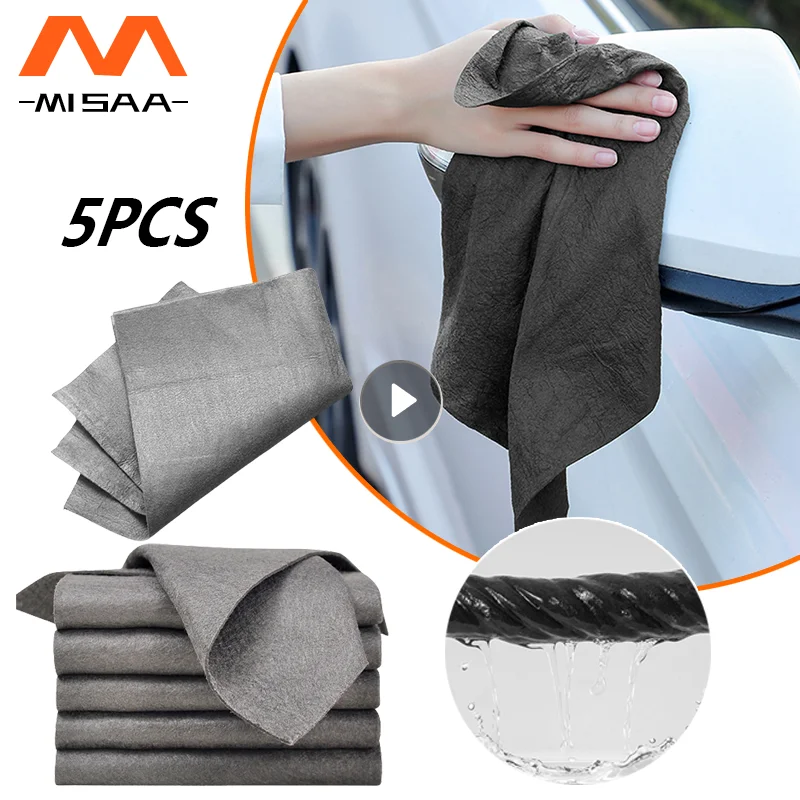 

5Pcs Glass Wiping Cloth Multifunctional Thicken Cleaning Cloth Microfibre Wipes Windows Glass Towel Household Cleaning Tools