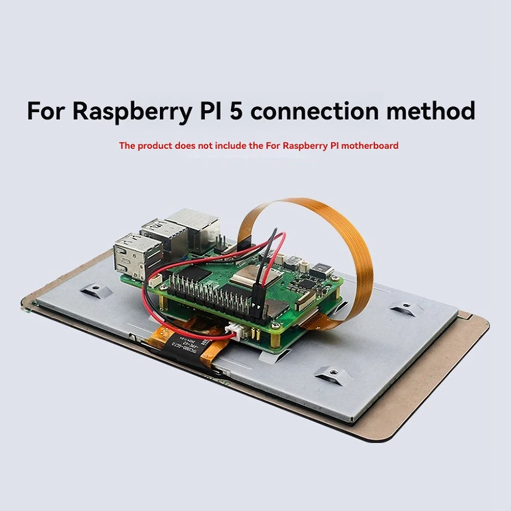 【공개】라즈베리 파이 7인치 DSI IPS 정전식 터치 스크린 1024X600(라즈베리 파이 5/4B 디스플레이용 케이스 없음)