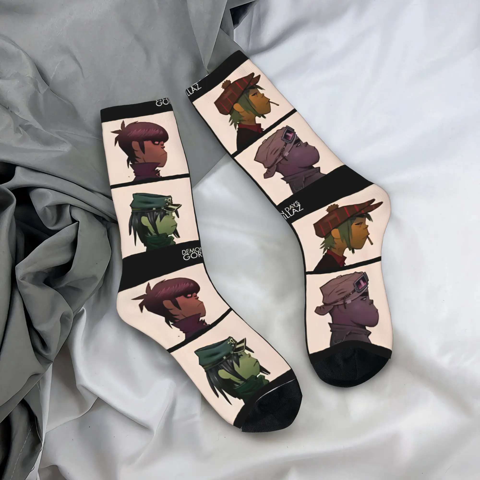 Gorillaz Autumn Rock Band Fun High-Quality Anti-Skid Skate Socks