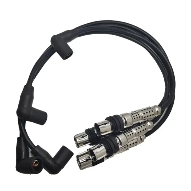 03F905409C 4Pcs 점화 케이블 키트 압력 와이어 A1 A3 VW 캐디 골프 VI 제타 폴로 투란 시트 스코다 1.2Tsi-ABQF
