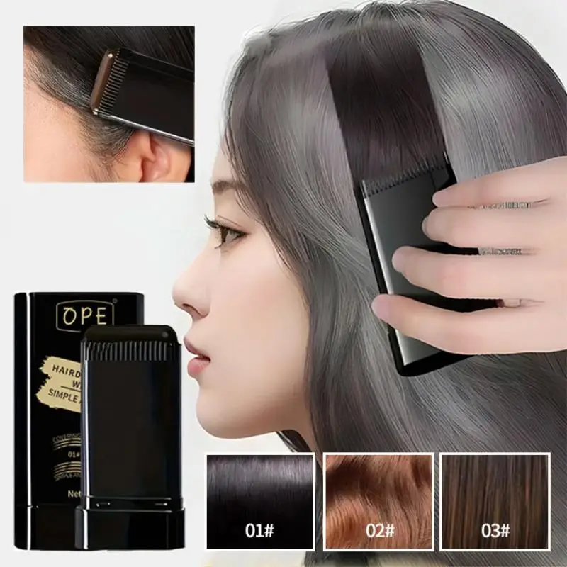 Multicolor Gray Hair Covering Stick - Instant Root Touch-Up and Temporary Hair Dye