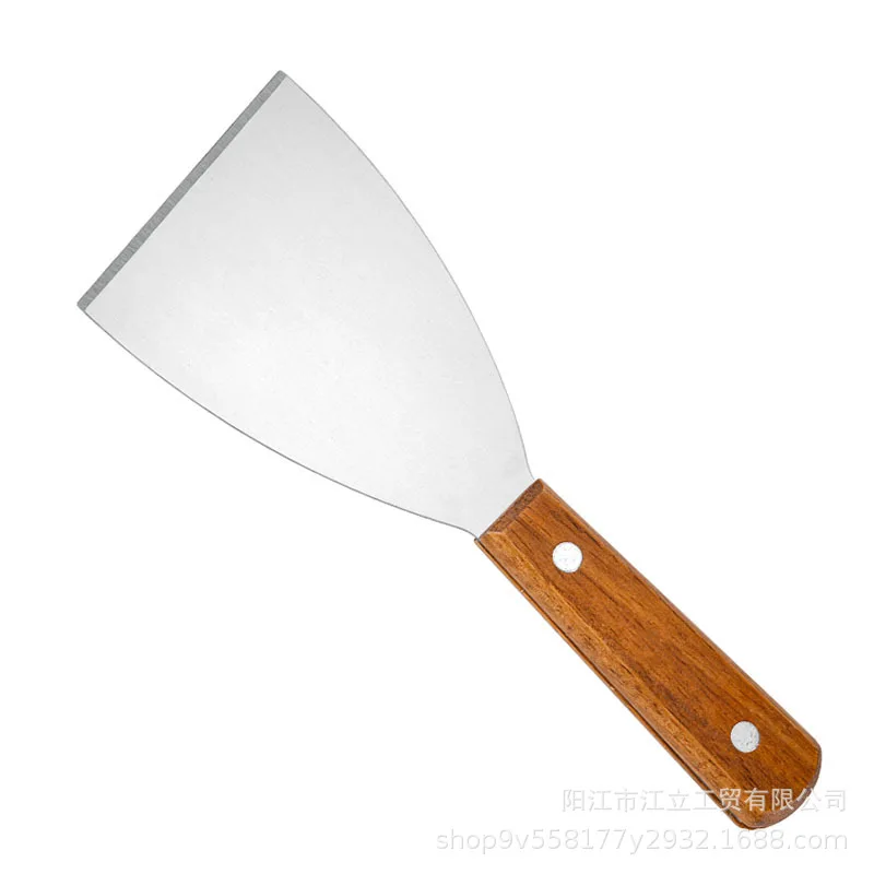 Triangle Stainless Steel Iron Board Cooking Utensil Multi Purpose Steak Hand Grabbing Pancake Shovel Restaurant Iron Board Cooking
