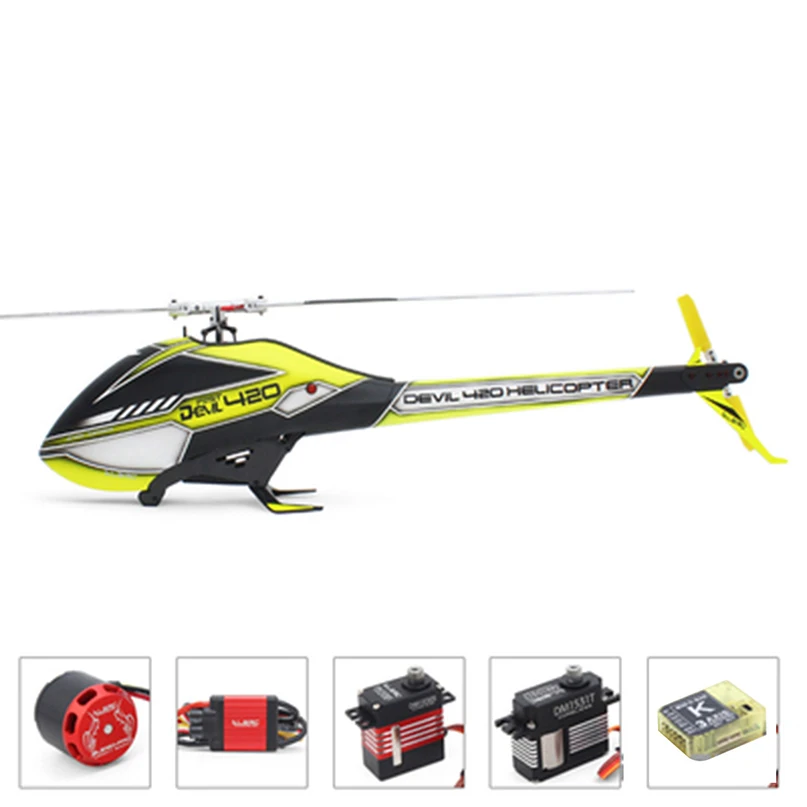ALZRC Devil 420 FAST FBL 6CH 3D Red / Yellow Flying RC