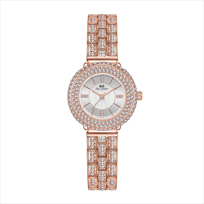 Top Fashion Luxury Womens Watch Diamond Elegant Dress Quartz Gold Stainless Steel Waterproof Wristwatches Ladies Watches Clock