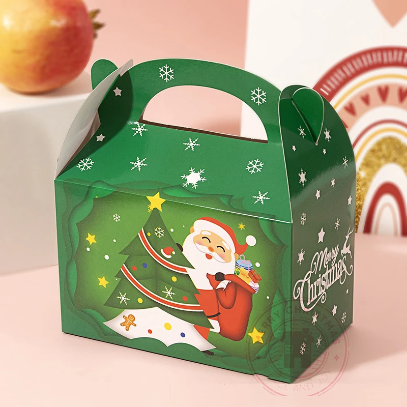 1pc 15.5×9×16.5cm Christmas Gift Box Christmas Eve Gift Box