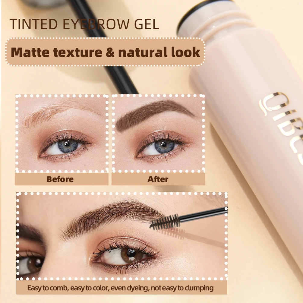 4 Colors Matte Eyebrow Gel Tint Waterproof Makeup Natural High Pigment Eyebrow Enhancer Eyebrow Cream Brow Sculpt Lift Cosmetics 3