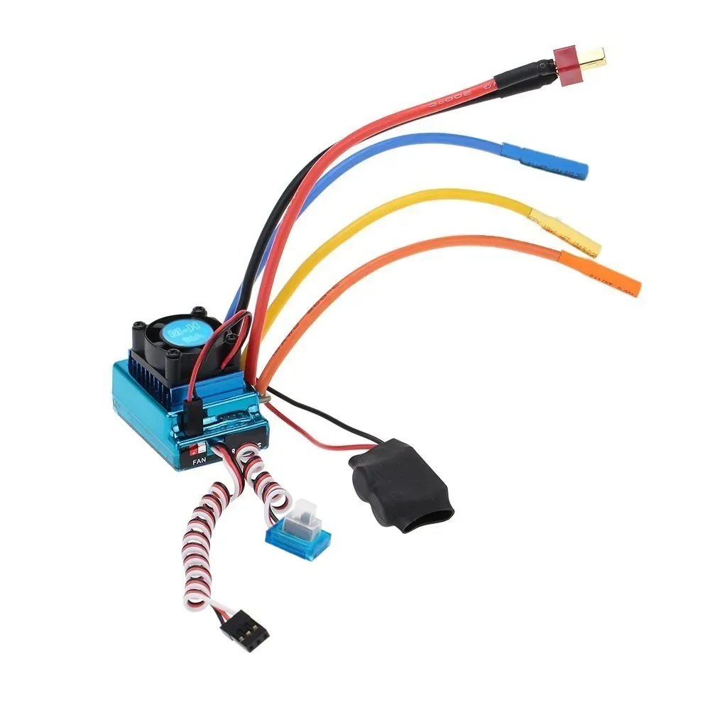 

Водонепроницаемый Бесщеточный Регулятор Скорости 45A 60A 80A 120A ESC, пыленепроницаемый для радиоуправляемых автомобилей 1/8 1/10 1/12
