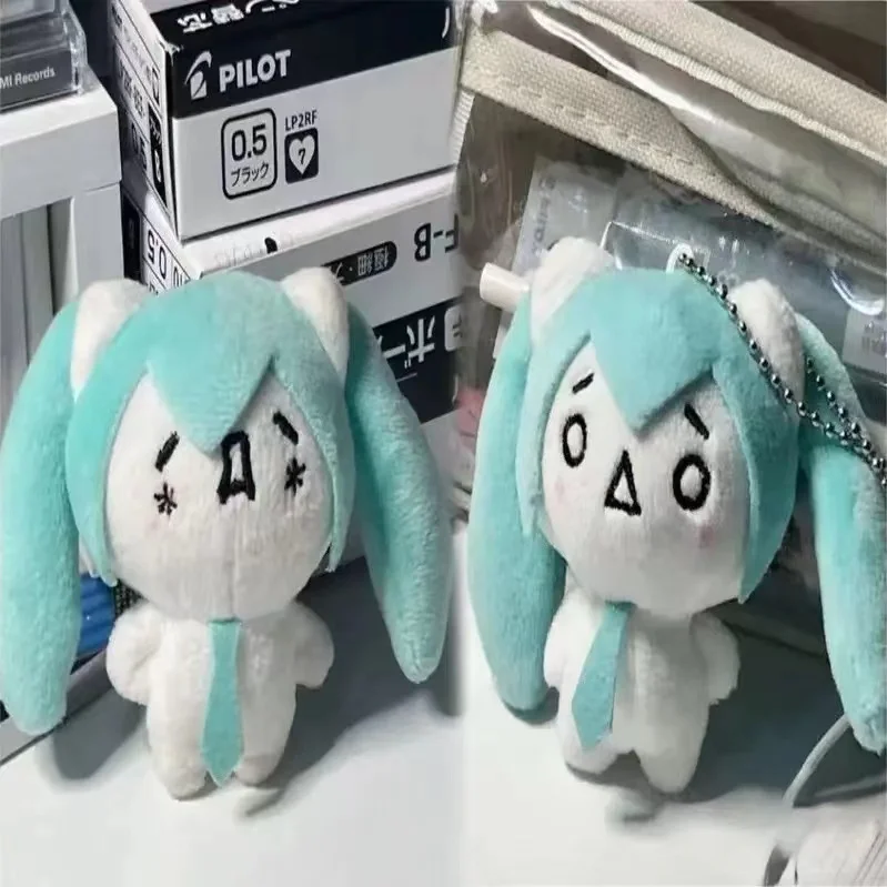Hatsune Miku Anime Kawaii Mini Q Version Student School Bag Plush Doll Pendant Keychain For Friends