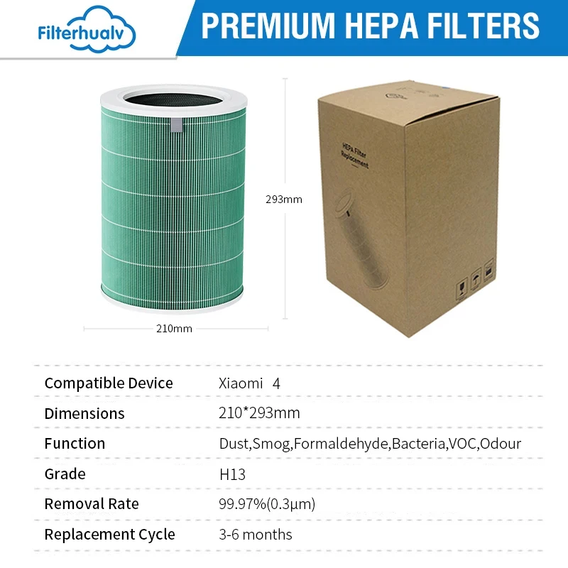 فلتر هواء لتنقية الهواء Xiaomi 4 لمرشح تنقية الهوا...