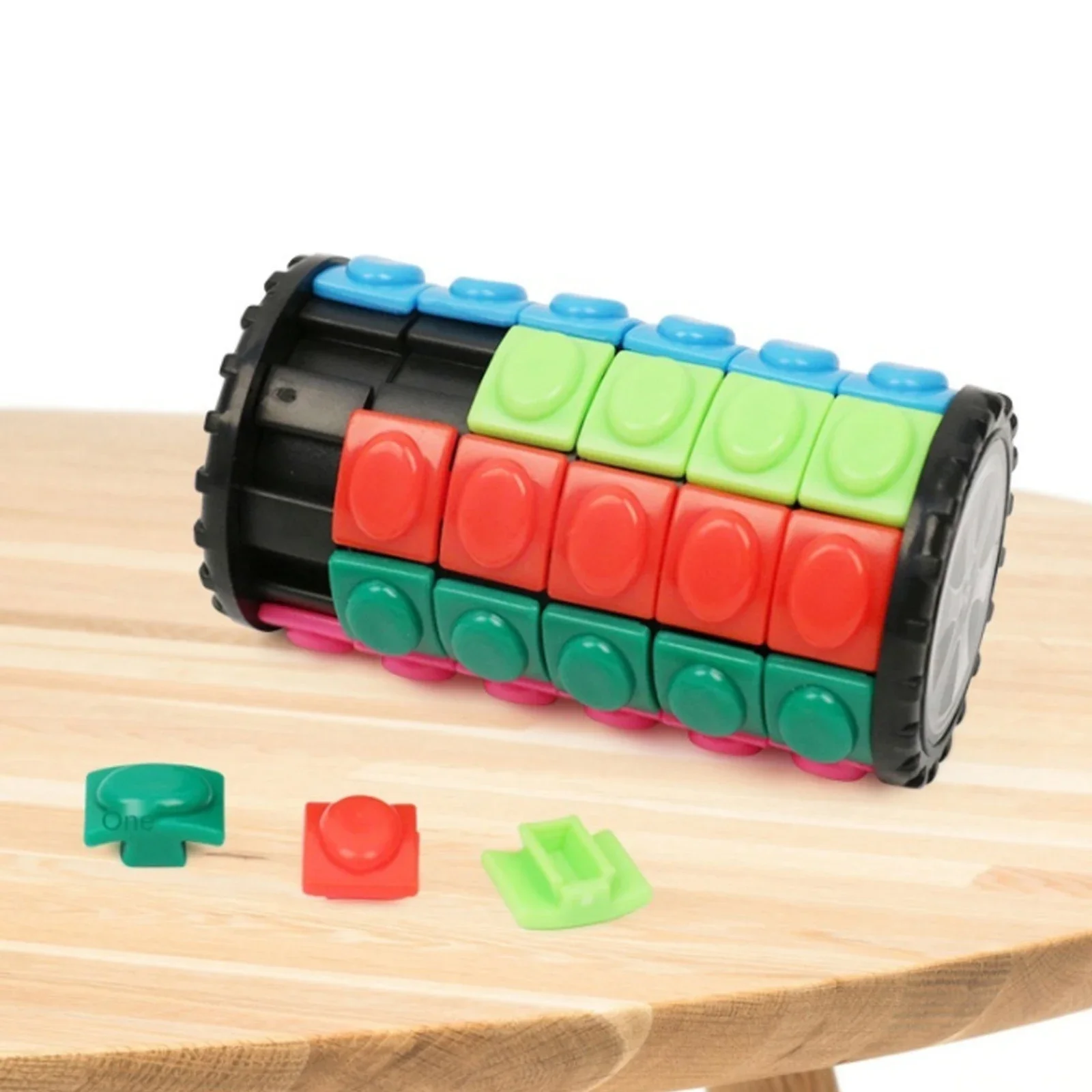 3D Rotate Slide Cylinder Tower Level 7/5/3 Colorful Stress Relief Funny Puzzles Educational Sensory Toys For Children Adult fidget toys puzzle toys anti stress toys puzzle cube magic puzzle cube