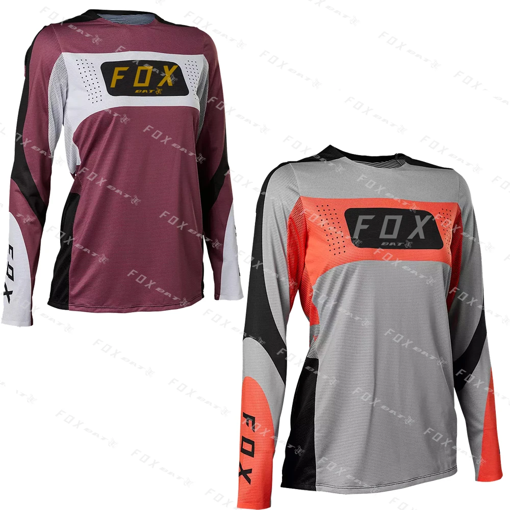

BatFox Women's Downhill Jersey Long Sleeve Cycling Sportswear Motorbike Downhill Jerseys For Mountain Diking Teams MTB T-Shirts