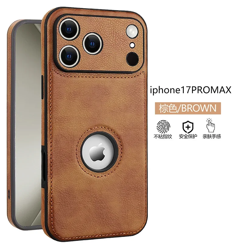 Luxury Fashion Leather Case with Air Shockproof and Premium Camera Lens Protection