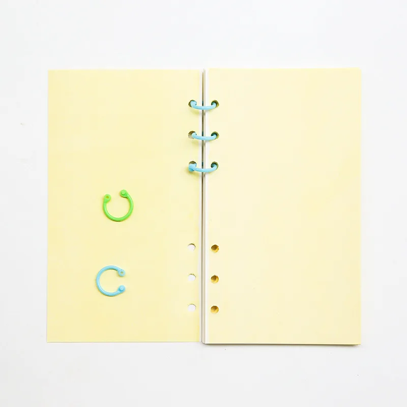 10pcs 15/24/30mm Colorful Loose Leaf Binder Rings Plastic Small Split for Notebook Scrapbooking Album Calendar Book Binding