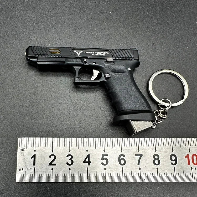 1: 3 Detachable Alloy + Nylon Tti G34 Keychain Gun Toy Model (can Not Shoot) 2024 Christmas boys gifts,, pendants gifts 3