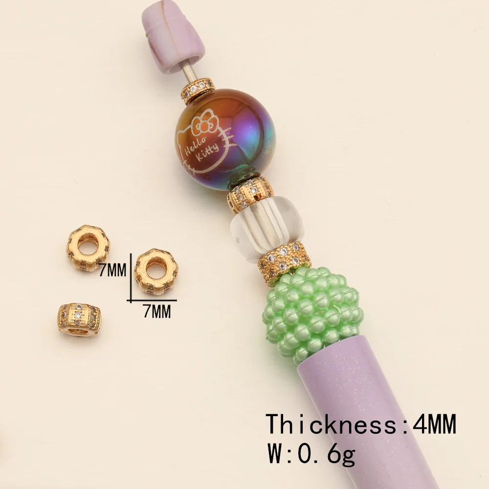 Cordial Design 8*8MM 50Pcs Jewelry Spacer/Cylinder Shape/Genuine Gold Plating/Jewelry Findings & Components/DIY Beads/Hand Made - cordial