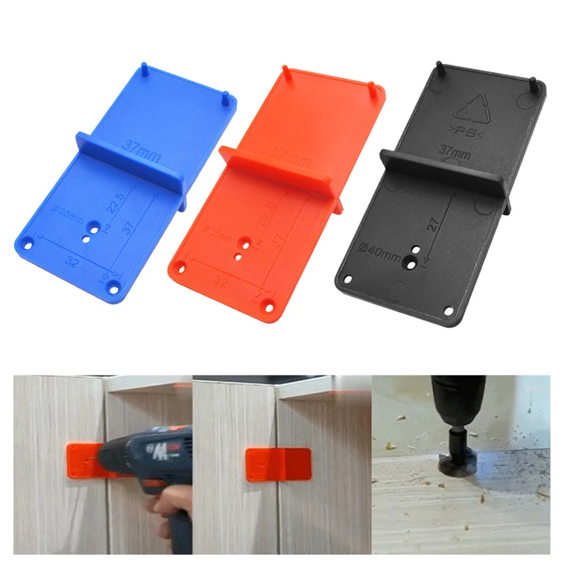 Hinge Hole Drilling Guide 28mm Woodworking hole opener positioner DIY template woodworking tools for cabinet installation woodworking forstner drill bit hinge hole opener boring tipped drilling cutter positioning woodworking hole saw for power tools