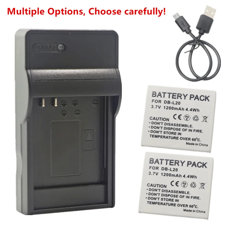Db-L20 Batteria O Caricabatterie Per Sanyo Xacti Dmx-C1 C4 C5 C6 Ca6 Ca65 Ca8 Ca9 Cg5 Cg6 Cg65 Cg9 Dsc-C4 C5 E6 J4 Vpc-C1 C4 C40 C5 C6