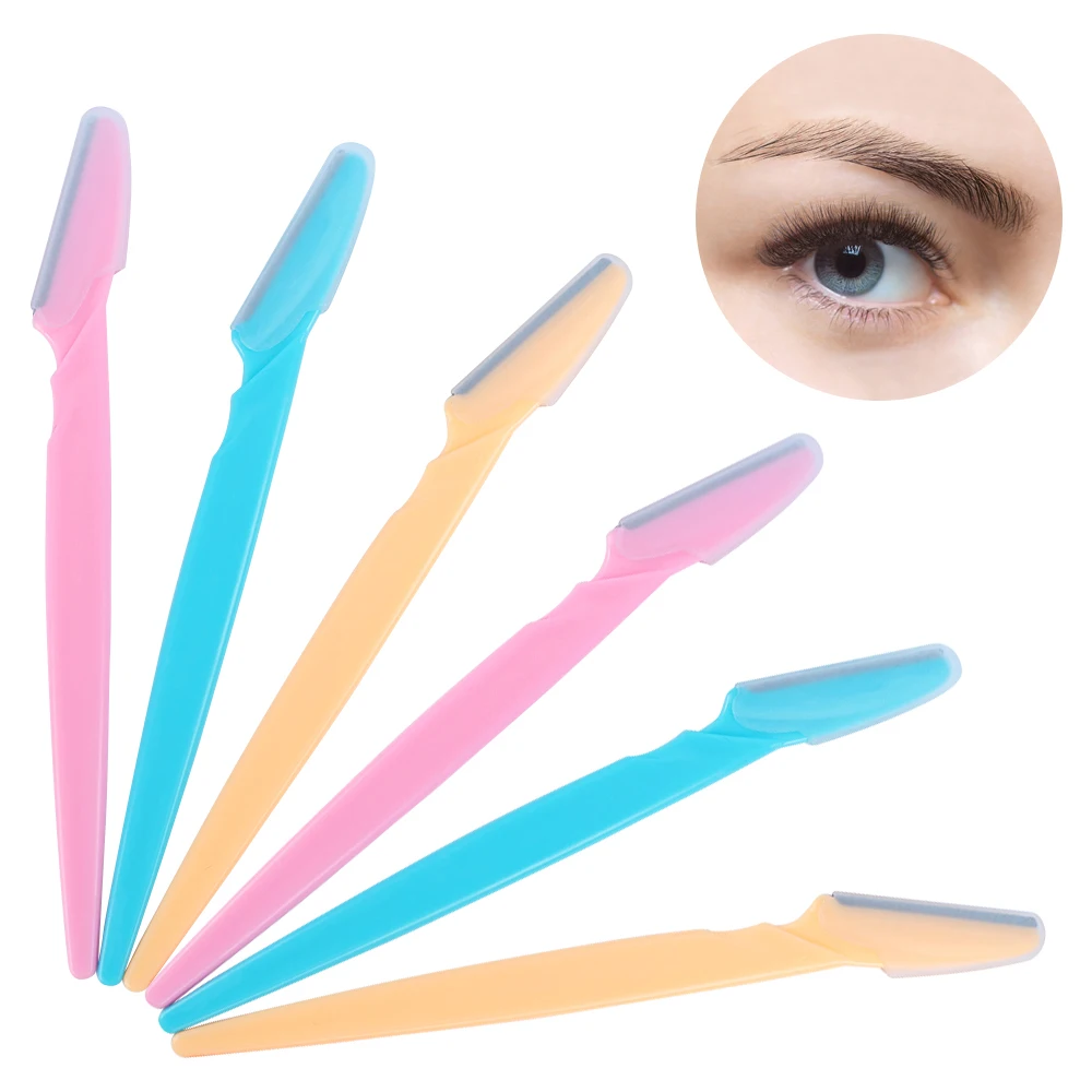 Portable Plastic Eyebrow Trimmer Blade Shaver for Women