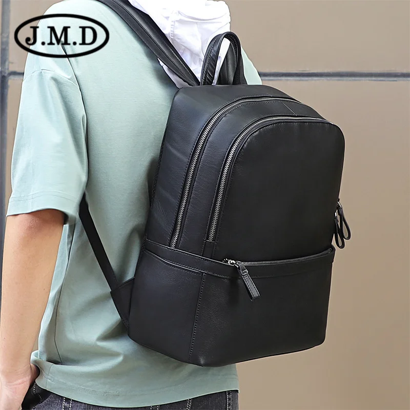 

Outdoor backpack, leather top layer, student schoolbag, sports backpack, schoolbag