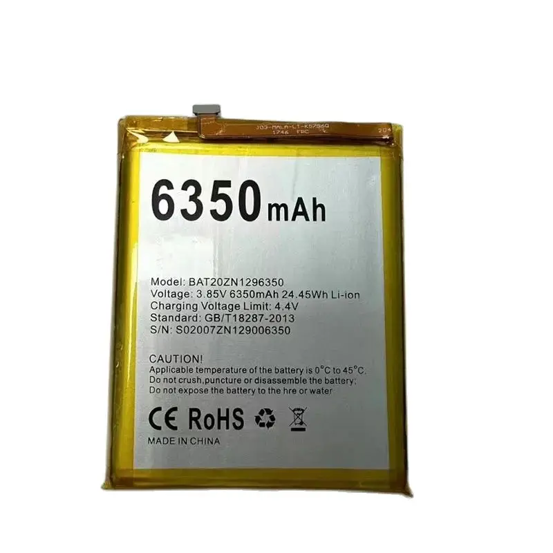 

10PCS Mobile Phone Battery BAT20ZN1296350 6350mAh for DOOGEE S96/S96 Pro/S96Pro Batteria