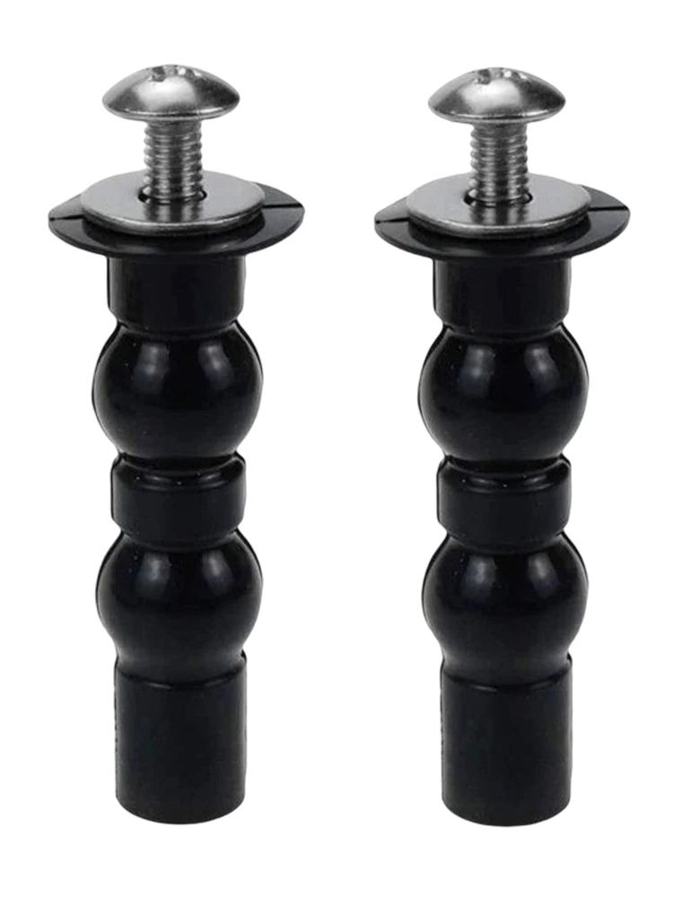 Toilet Hinge Replacement Toilet Seat Accessories 2pcs Expanding Rubber Household Top Mount Toilet Seat Bolts Bathroom Hardware Replacement Hinges Nuts Screw