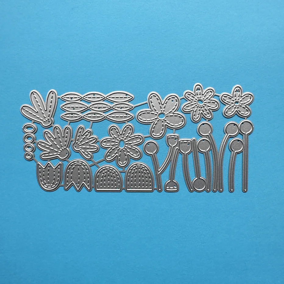 

Flowers Scrapbooking Cutting Dies Yiwu Futian market stock clearance DIY Paper gift Card Making metal craft Album
