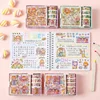 8 PCS Box Cute Korean Sticker Aesthetic Cartoon Masking Tape Set DIY Album Planner Journal Scrapbooking Decoration Kids Gift 2