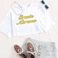 Gracie Abrams Girls O-Neck Casual Women Crop Shirts 2