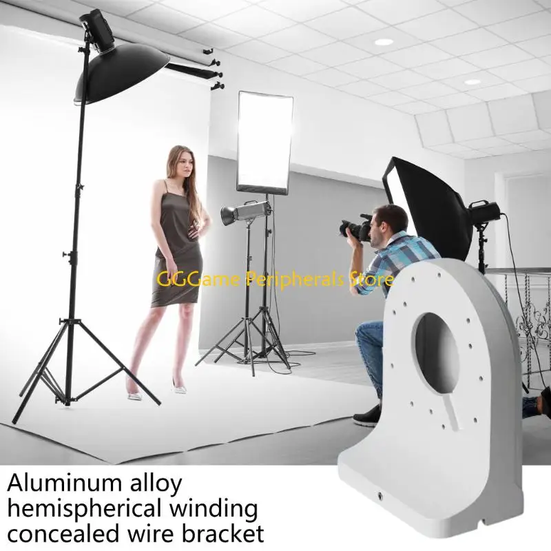 U55B 203W 알루미늄 합금 돔 카메라 마운트(숨기기 와이어 채널 카메라 브래킷 포함)
