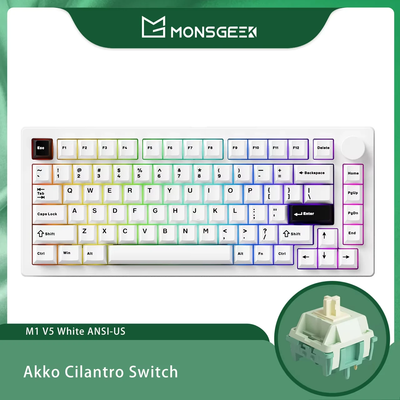 Akko MonsGeek M1 V5 لوحة المفاتيح الميكانيكية تفكي...
