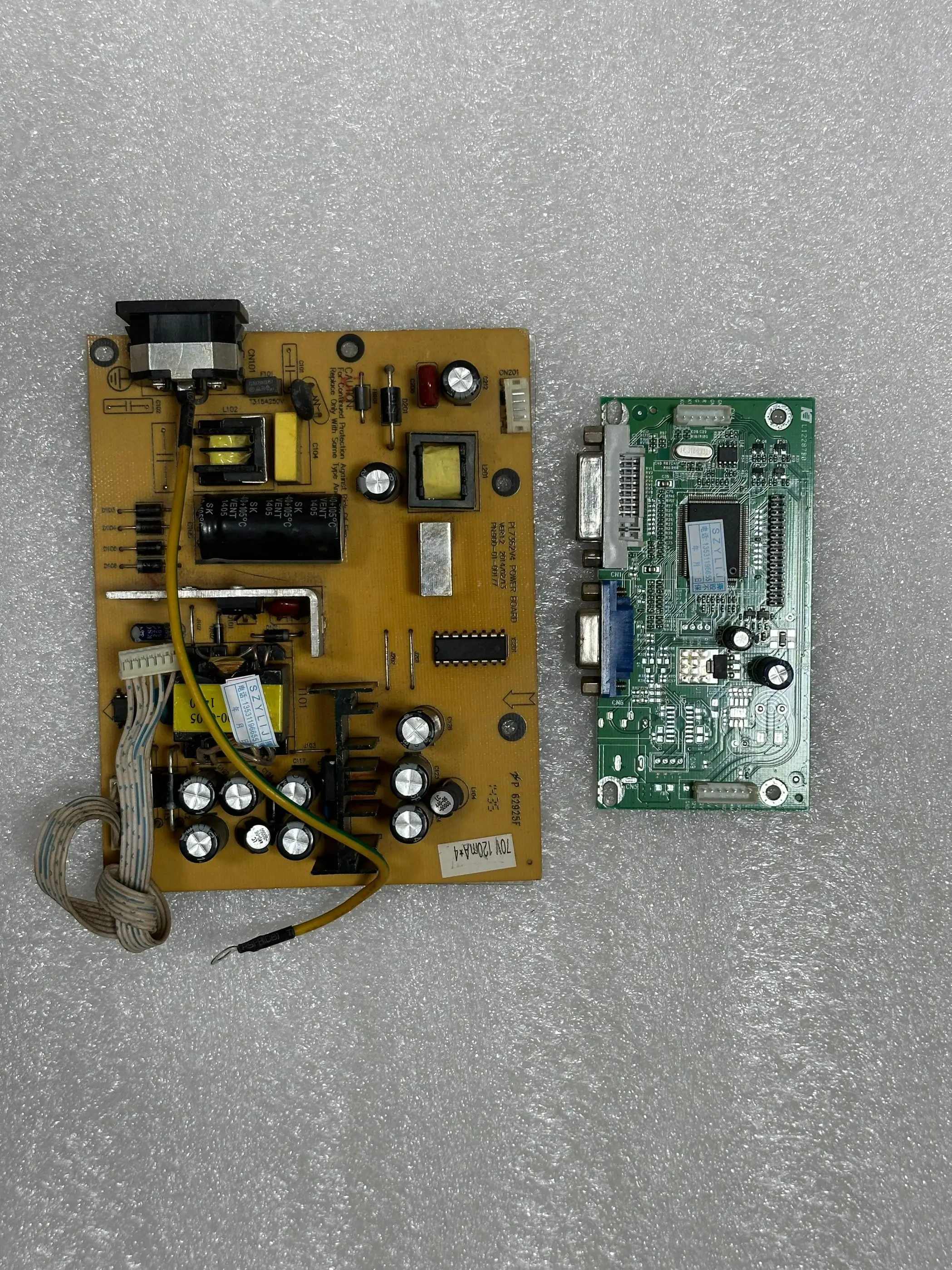 Original 900-01-00177 M2782E power board PL7362V4 + driver board M2271W-VDA3 set