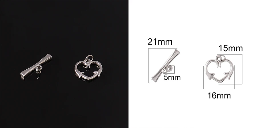 3 Satz/Los Edelstahl OT Knebelverschluss Schnallenverbinder DIY Schmuck Bisuteria Materiales OT Verschlüsse für Schmuckherstellung Zubehör – Detail 18
