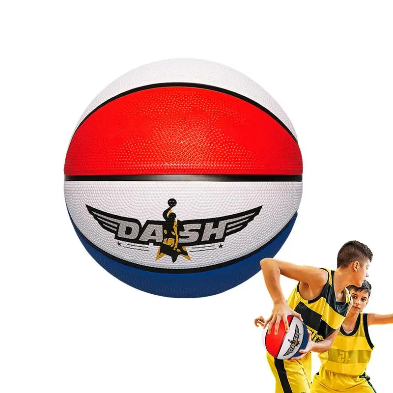 

Indoor Outdoor Basketball Wear-Resistant Elastic Size 5 Size 7 Practice Basketball Indoor Outdoor Sports Gear Training