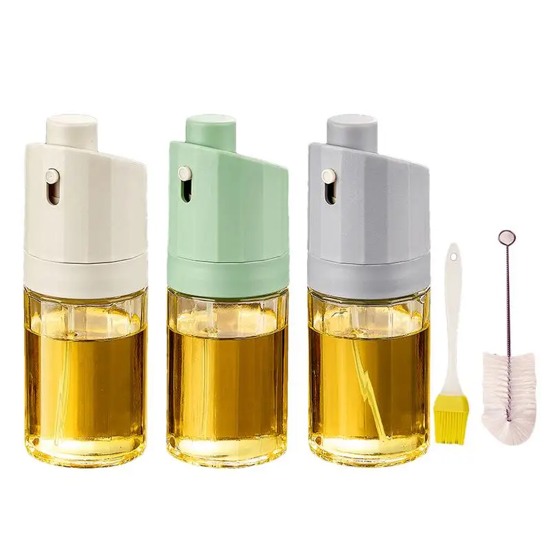 

Olive Oil Sprayer Press-type Oil Spray Bottle 230ml Kitchen Oil Mister With Brush Refillable Spray Oil Bottle Oil Dispenser