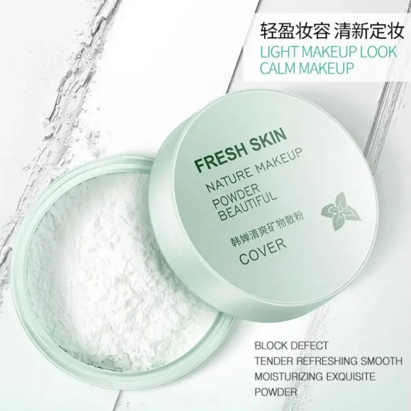 Fresh Mineral Loose Setting Powder Oil Control Concealer Smooth Nature Foundation makeup Powder Beauty Face Care setting powder loose powder face powder