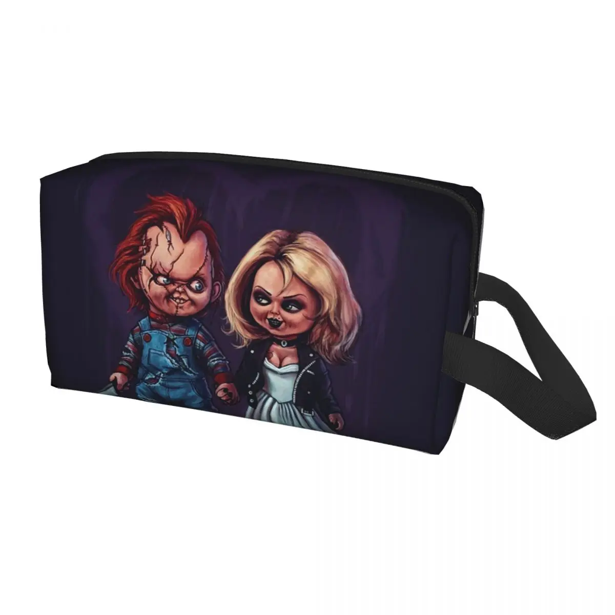 

Travel Bride Of Chucky Toiletry Bag Fashion Horror Movie Childs Play Makeup Cosmetic Organizer Women Beauty Storage Dopp Kit Box