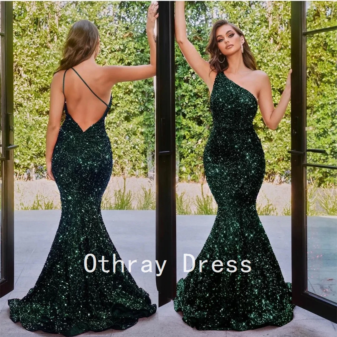 Sweetheart Sequins Beaded Sparkly Mermaid Prom Dress