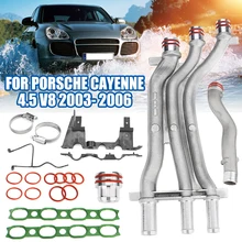 Kit de actualización de tubo refrigerante de aluminio para Porsche Cayenne, accesorios de coche para Porsche Cayenne 4,5 V8 2003 2004 2005 2006, 1 Juego