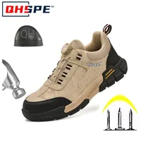 New men's safety shoes, puncture resistant work shoes, men's protective shoes, wear-resistant work boots  Tactical Boots
