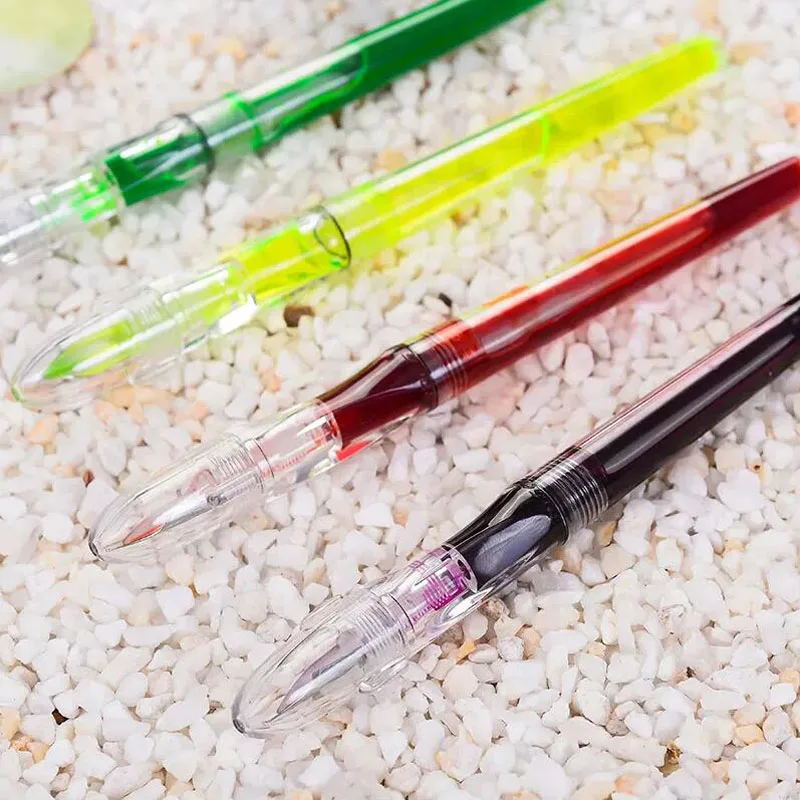 Large Ink Capacity Transparent Eyedropper Fountain Pen Visible Eye Dropper Filling Pen High Quality Ink Pens for school Office qingzhou artificial turf school football field high density 3cm simulated turf new national standard free filling football grass